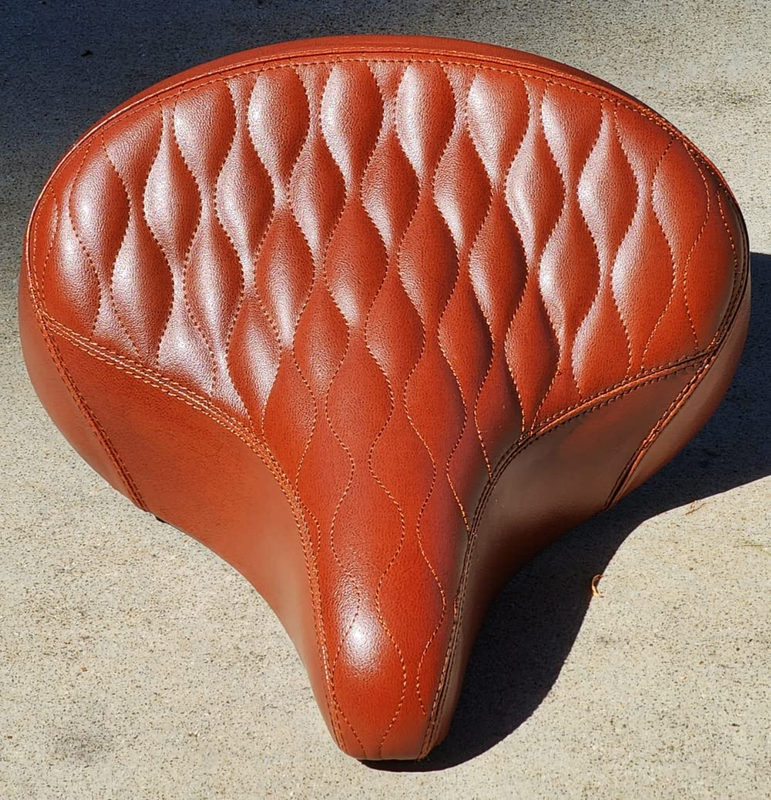 Oversize 10.5" X 9.5" Synthetic Leather Retro Beach Cruiser Bike Seat Saddle