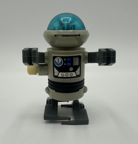 Vintage TOMY 1984 Pocket Bots Motorized Wind Up Rascal Robot Figure Working