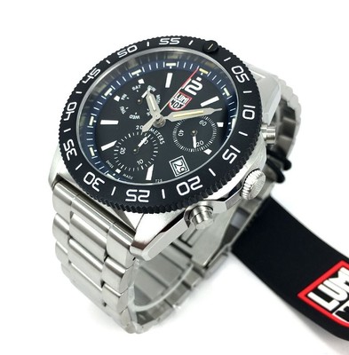 Pre-owned Luminox Men's  Pacific Diver Chronograph Steel Swiss Watch Xs.3143.m