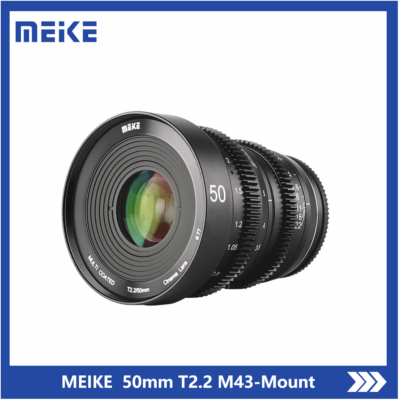 Meike 50mm T2.2 Large Aperture Manual Cinema Lens for Micro