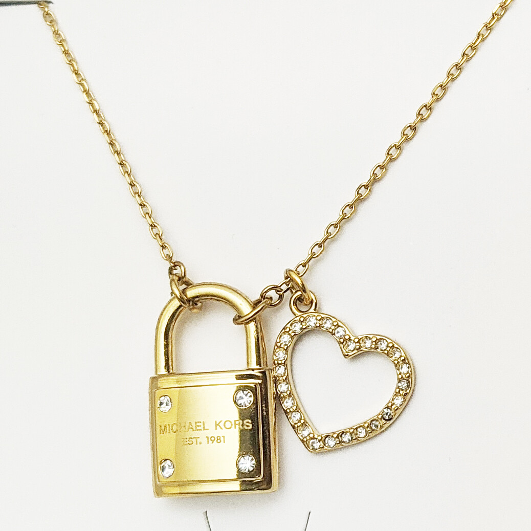 michael kors necklace lock