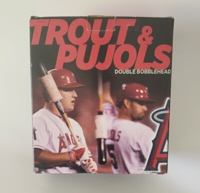 Los Angeles Anaheim ANGELS SGA ALBERT PUJOLS & MIKE TROUT DOUBLE BOBBLEHEAD NIB