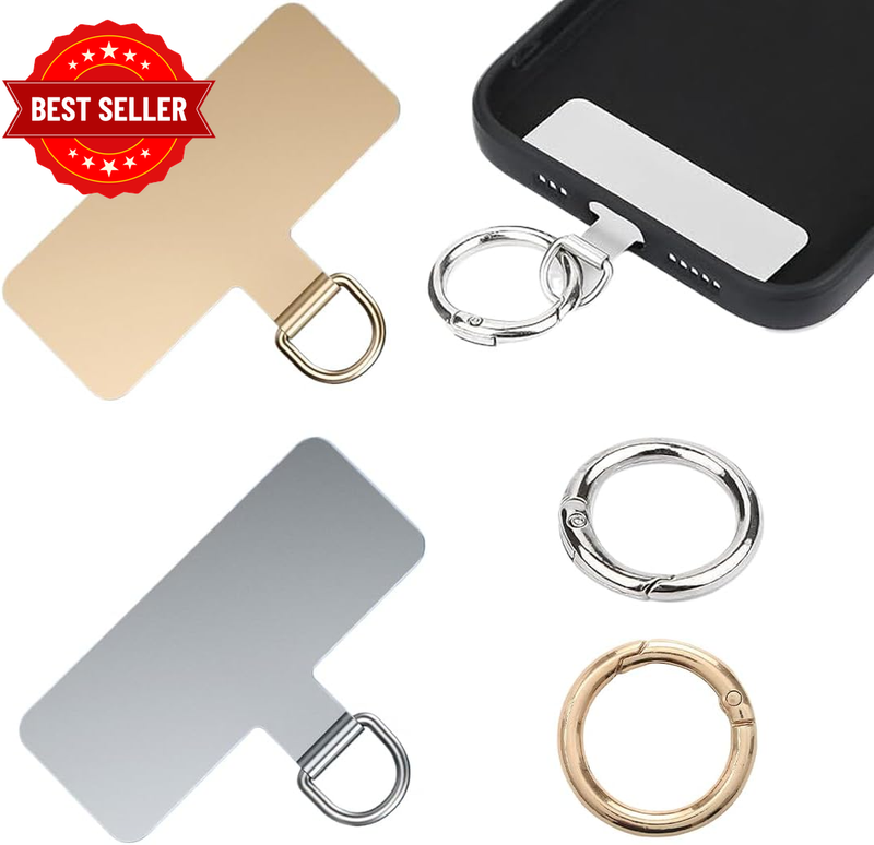 Pack of 2 Mobile Phone Lanyard Patch, Mobile Phone Chain Holder, Universal Phone