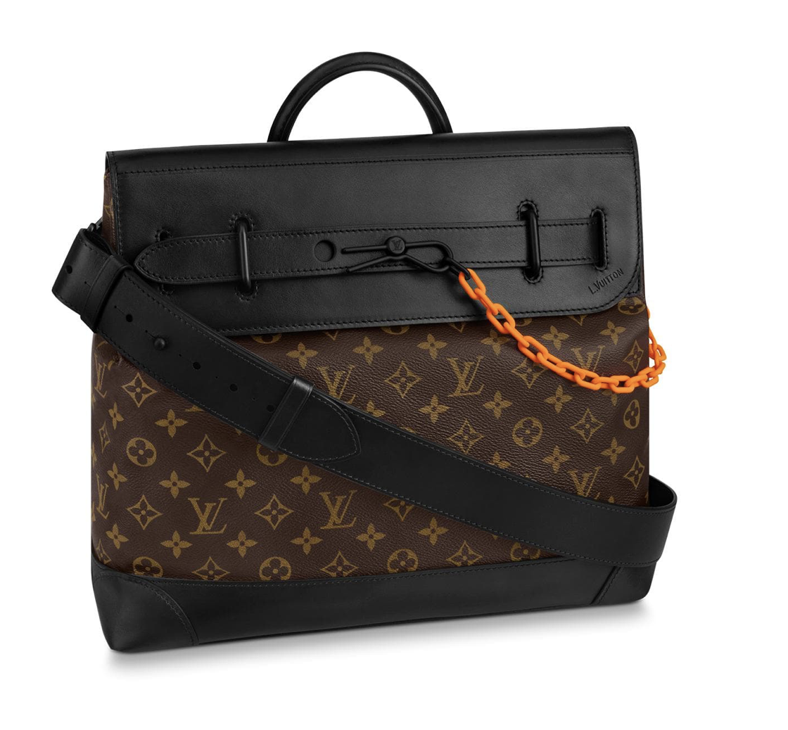 orange chain bag