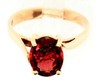 Garnet & 9ct Yellow Gold Handmade Ring Single Stone Fine Jewellery Band Size L-1.JPG