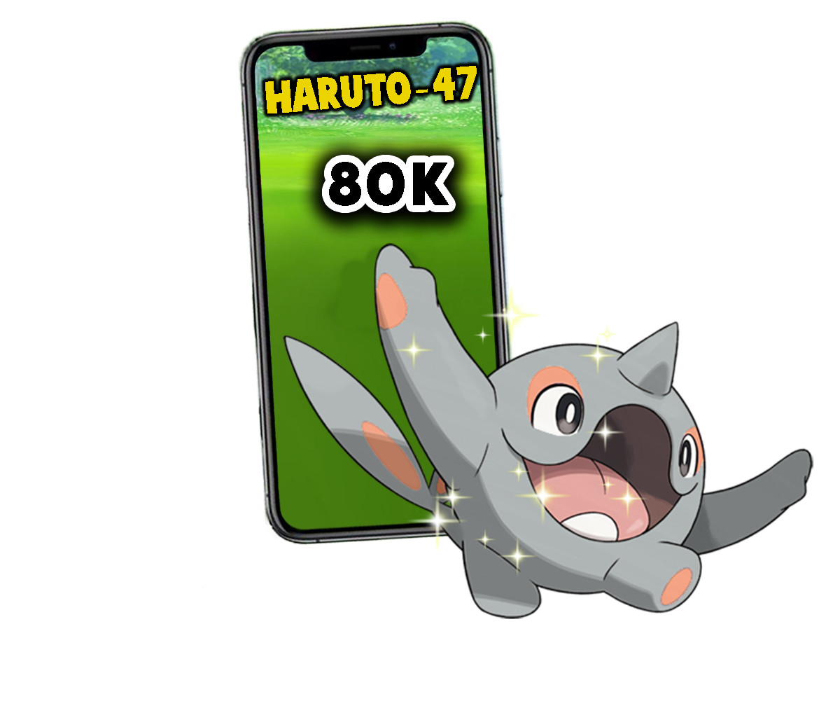 Pokemon Shiny Cetoddle Mini P T C 80k+