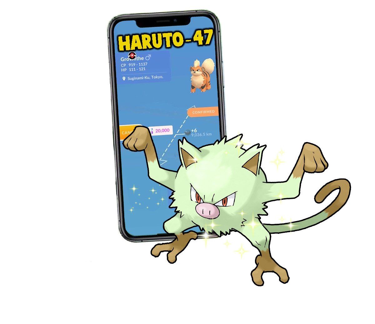 Pokemon Shiny Mankey Trade 1M or Registered