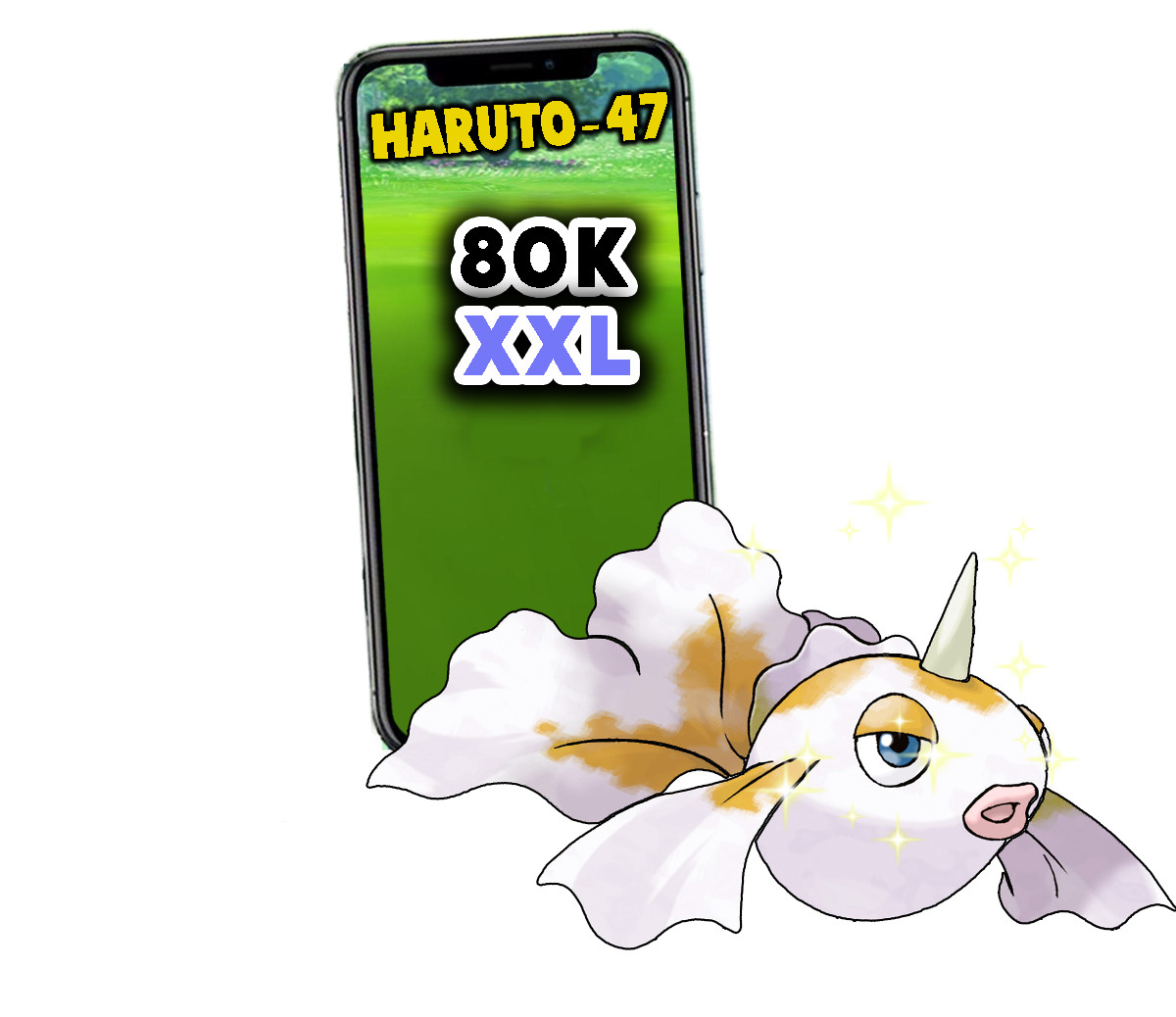 Pokemon Shiny Goldeen XXL mini P T C