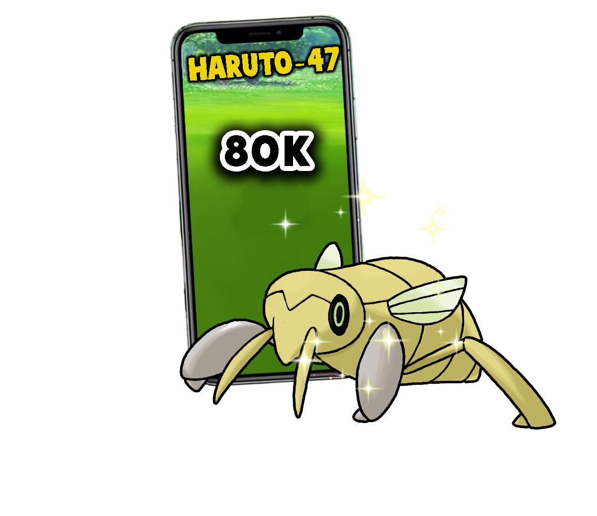 Pokemon Shiny Nincada Mini P T C 80k+