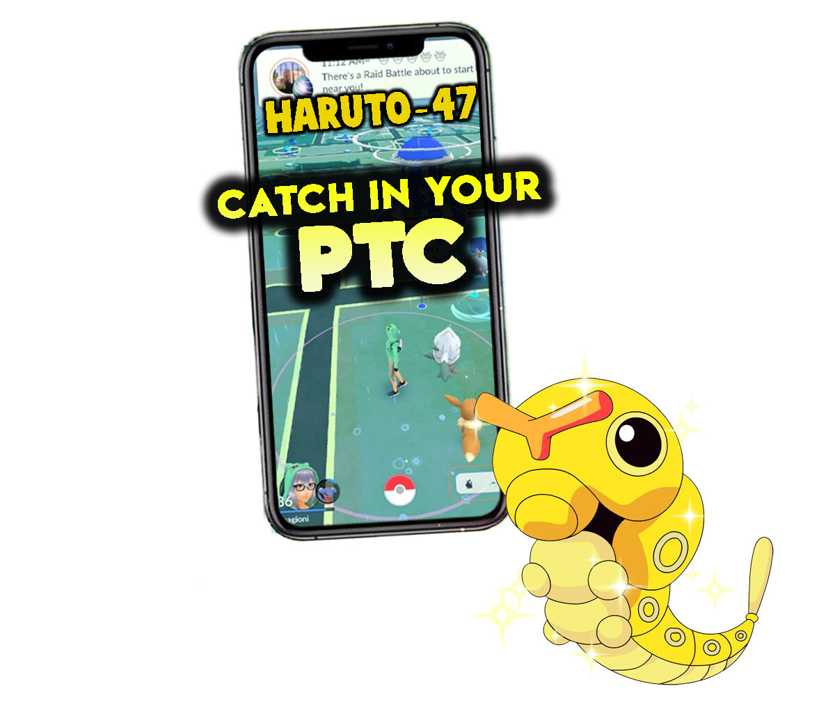 Pokemon Shiny Caterpie Catch in your P T C