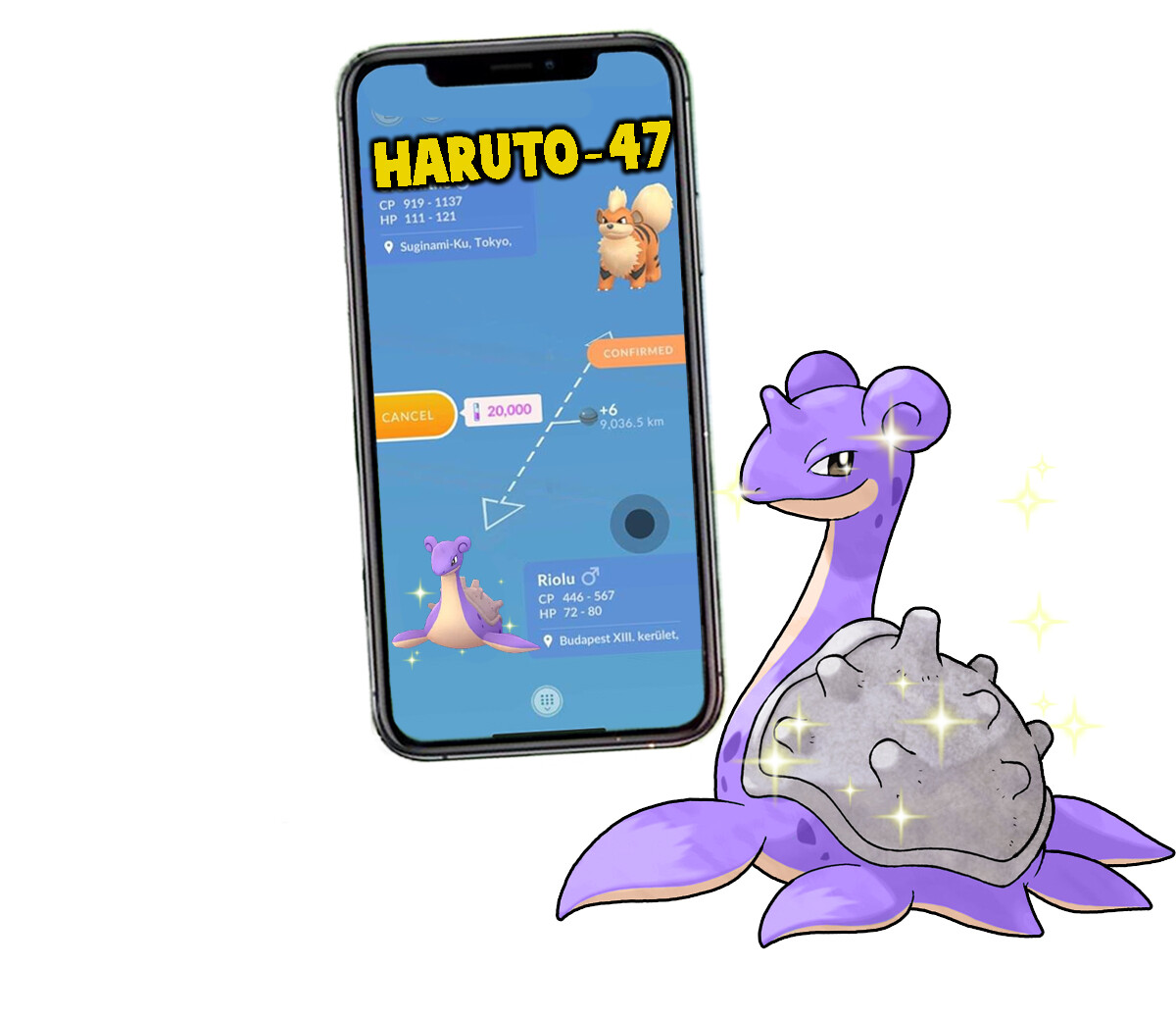 Pokemon Shiny Lapras Trade 1M or Registered