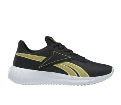 Reebok Lite 3.0 Women's Size 8 Shoes Running Sneakers Black Gold H00895 New