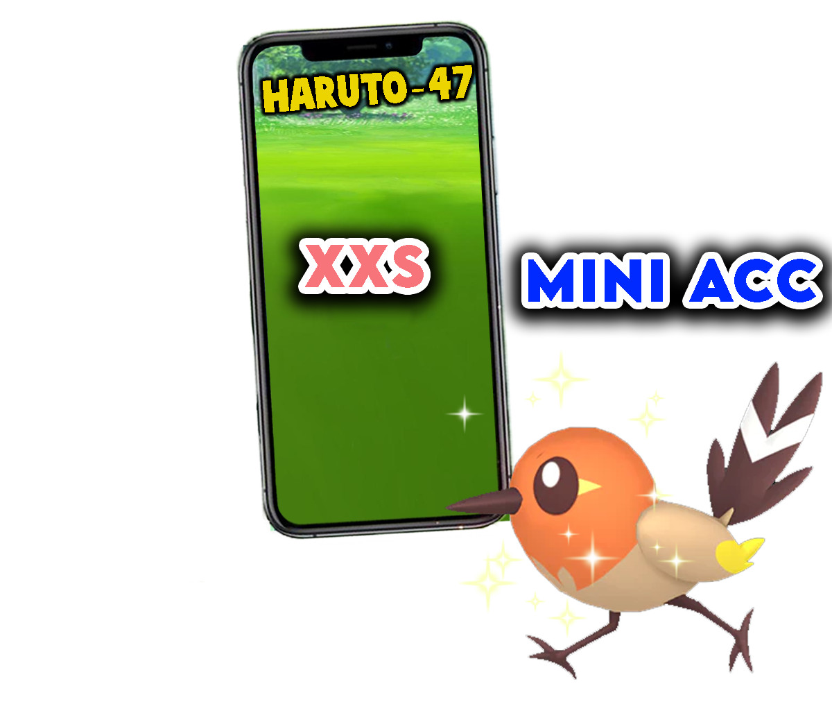 Pokémon Go - Shiny Fletchling XXS - Mini PTC 80K Stardust