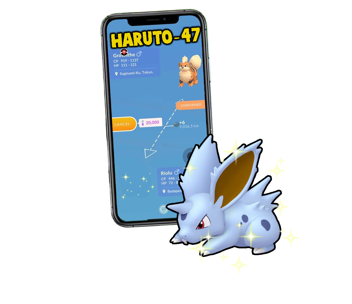 Pokemon Shiny Nidoran Male Trade 1M or Registered
