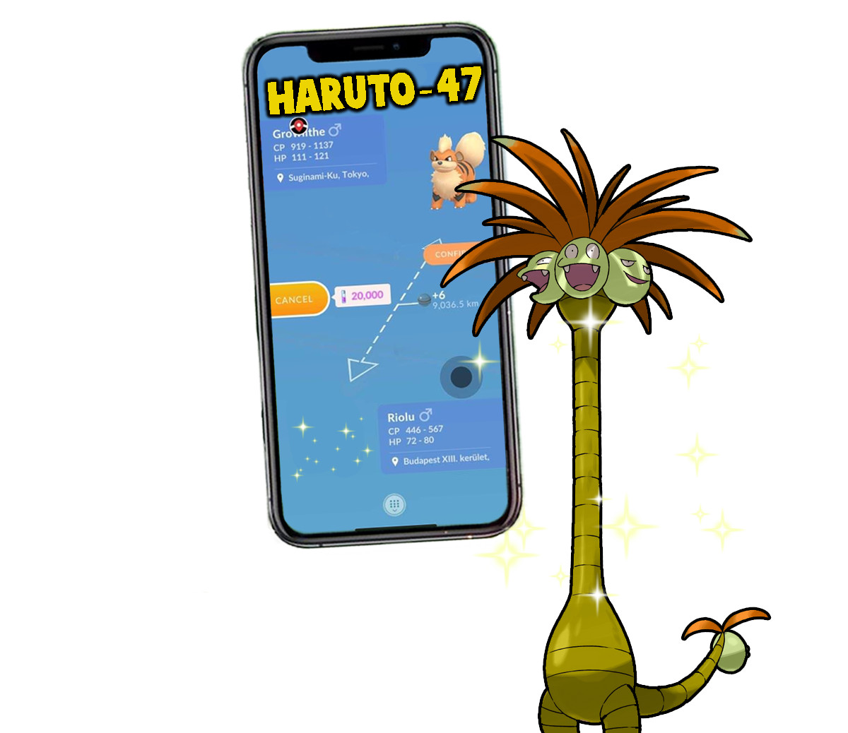 Pokemon Shiny Exeggutor Alola Trade 1M or Registered
