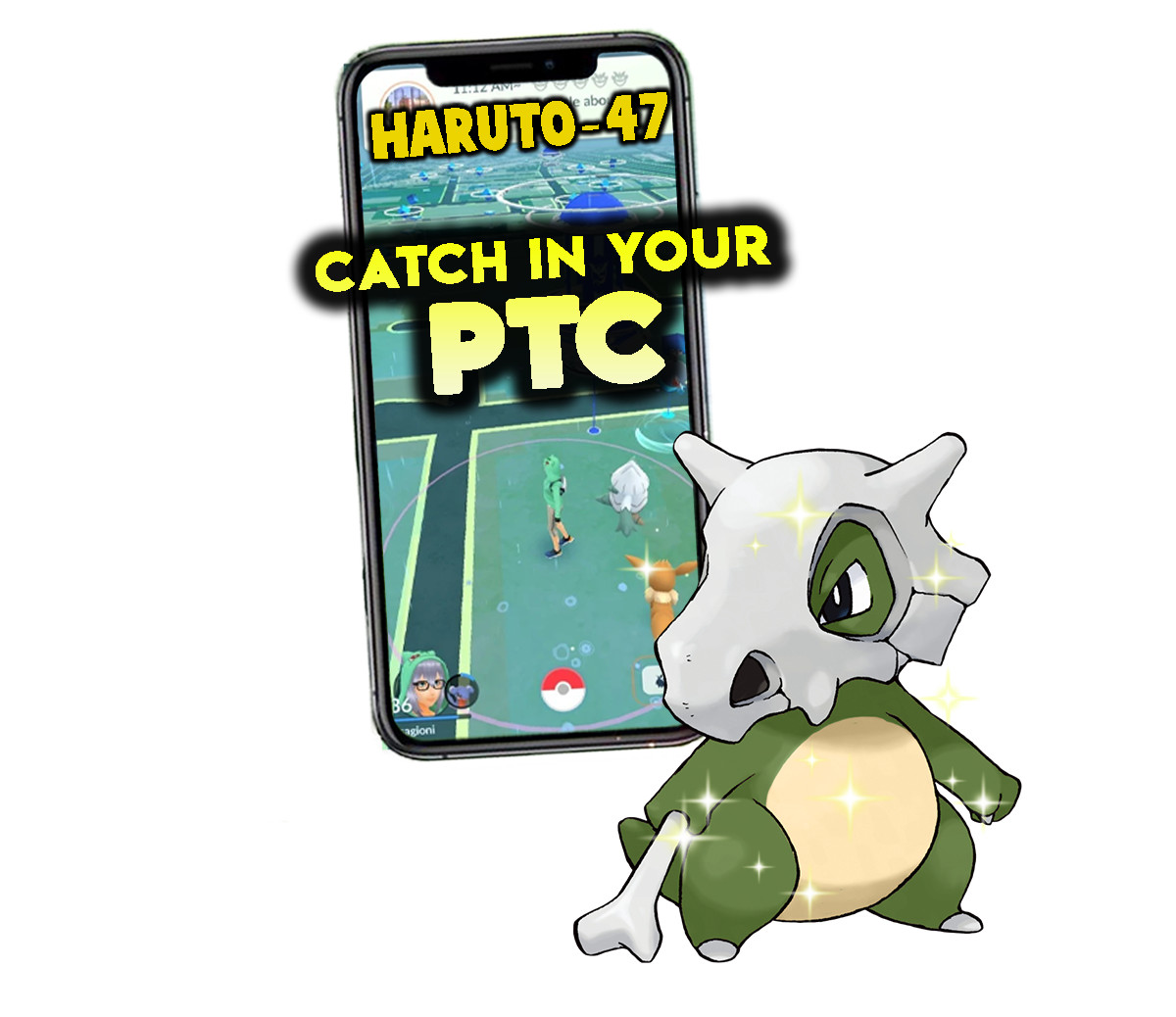 Pokemon Shiny Cubone Catch in your P T C