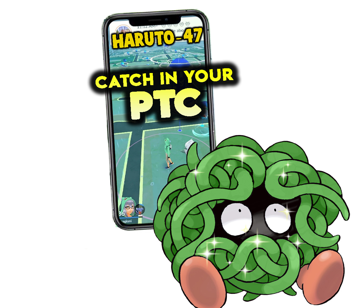 Pokemon Shiny Tangela Catch in your P T C