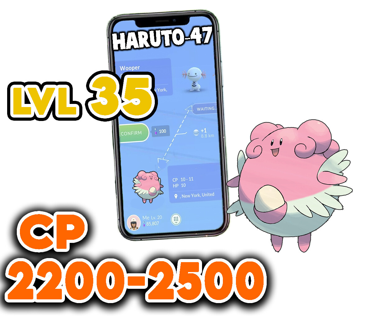 Pokemon Blissey 35 2200 Best Gym Defender Buy 2 get 2 Free
