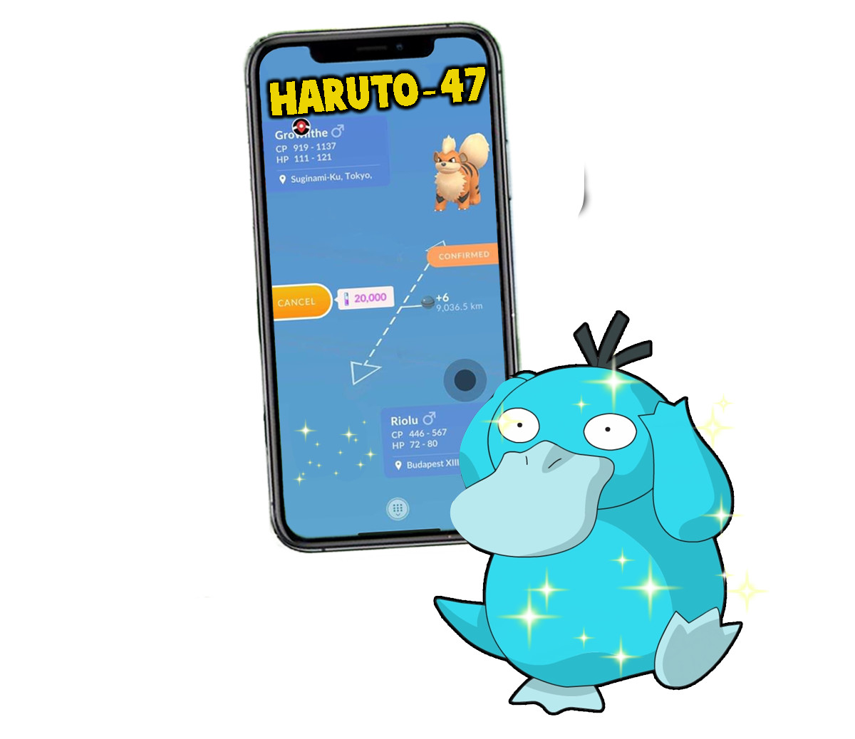 Pokemon Shiny Psyduck Trade 1M or Registered