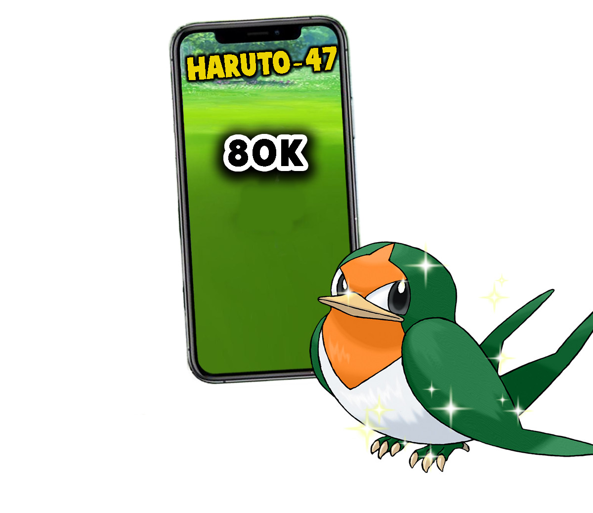 Pokemon Shiny Taillow P T C 60k +  Fast Delivery