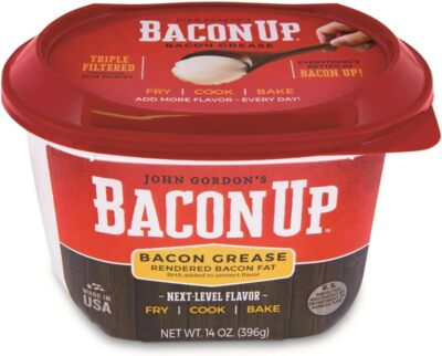 Bacon Up Bacon Grease Rendered Bacon Fat for Frying Cooking Baking 14 ounces