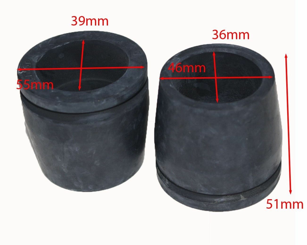 Fits Royal Enfield Jawa British Heat Proof Exhaust Silencer Rubber Set  