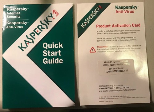 KASPERSKY Lab Anti Virus 1997-2011 Part No. IA12000031USAS Free Shipping