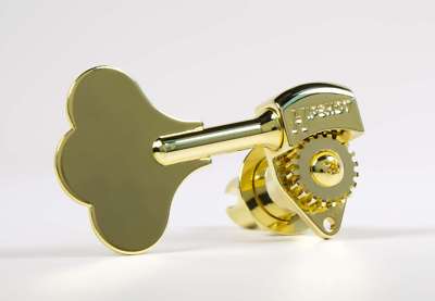 Hipshot Ultralite LIC Tuner HB6C 1/2 Gold - 4 Inline Lefty/Treble Set