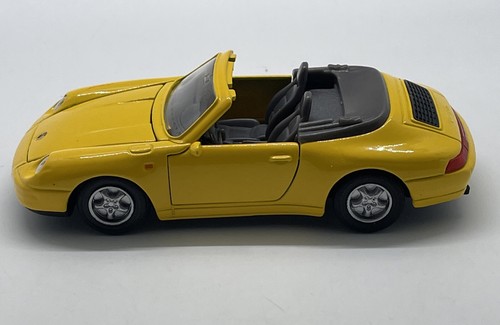 Welly Porsche 911 Carrera Cabriolet Yellow No.9722 4.5