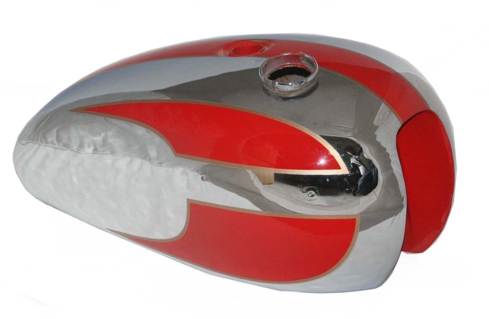 Fits Triumph T140 Bonneville 73 -78 Chrome Red Painted Patrol Tank  