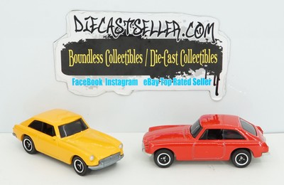 MATCHBOX LOOSE 1971 MGB GT COUPE RED 2020 MBX COUNTRYSIDE ORANGE 2022 HIGHWAY