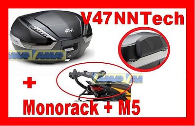 KAWASAKI ER 6N ER 6F VALIGIA BAULETTO V47NNTECH + TELAIO 4104FZ + M5 + SPALLIERA