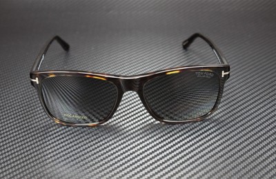 Pre-owned Tom Ford Giulio Ft0698 52d Shiny Dk Havana Smoke Polarized 59mm Men's Sunglasses In Gray