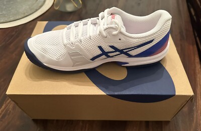 Asics Court Speed FF Womens 8.5 Shoes White/Lapis Blue - Right Shoe ONLY!!
