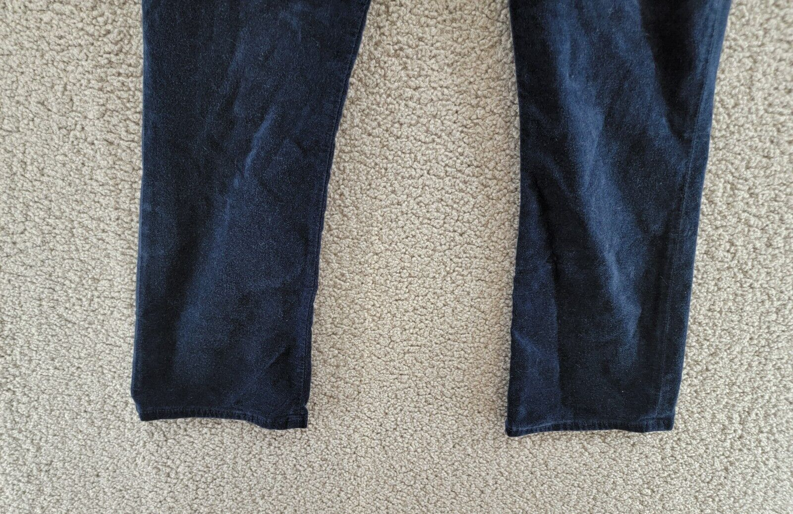 7 For All Mankind High Rise Velvet Slim Kick Flare Jeans Women's 25 Ink Zip Fly - Picture 4 of 18