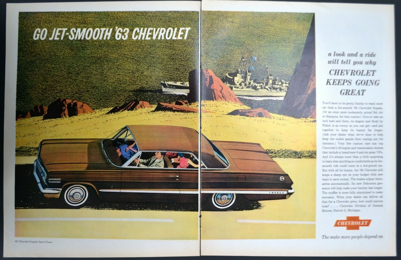 CHEVROLET　Impala63 coupe A3Poster CHEVROLET Impala63 coupe A3Poster 1963 Chevrolet Impala