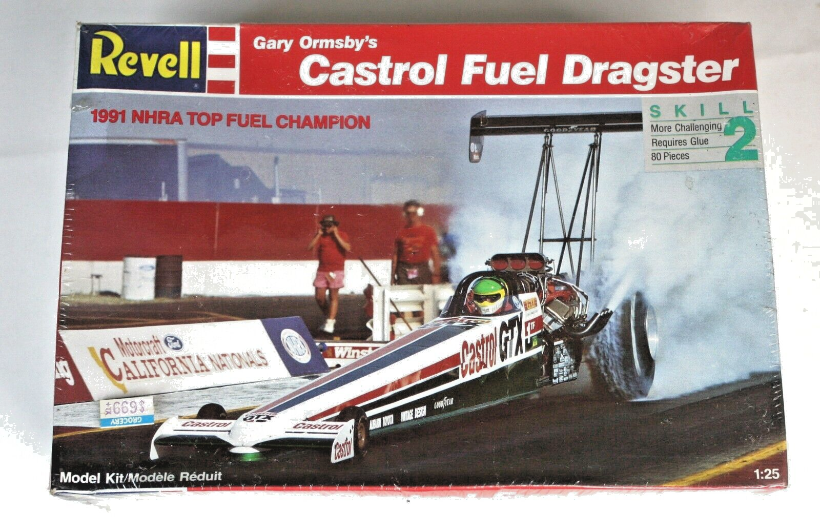 Revell 1:25 Gary Ormsby's Castrol Fuel Dragster Sealed Model