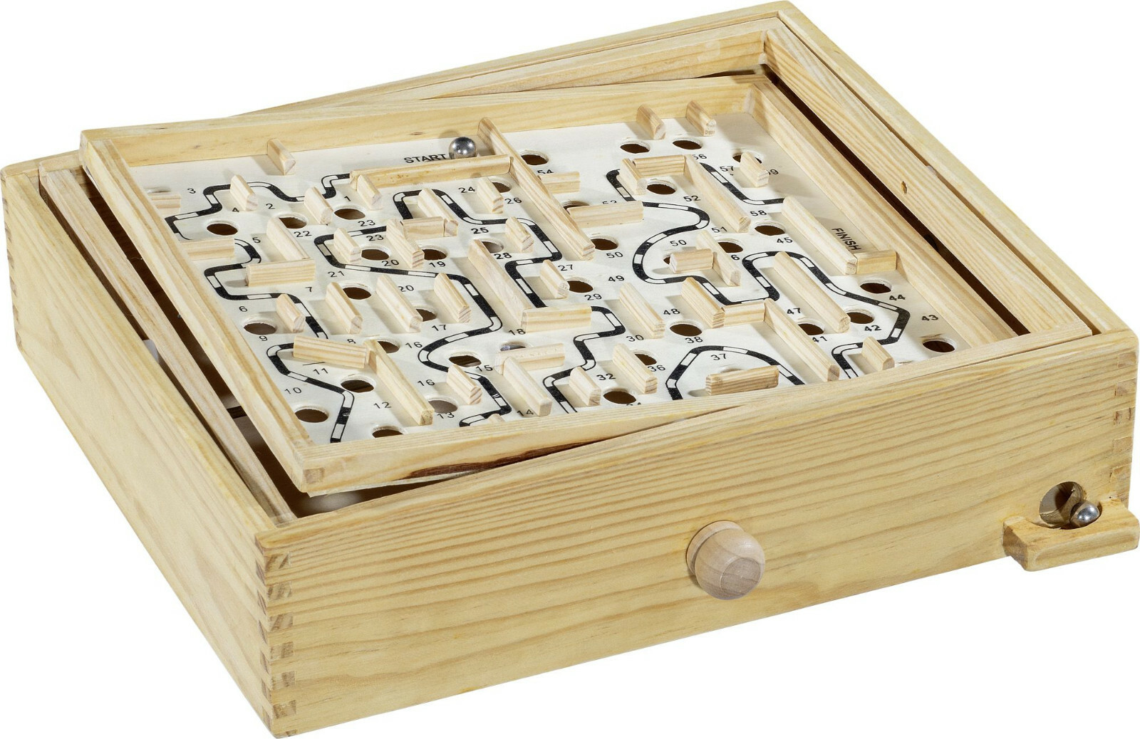 FUNTOYS - RIESEN-HOLZLABYRINTH, HOLZ-LABYRINTH, LABYRINTH, NEU/OVP