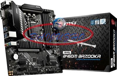 MSI MAG B460M BAZOOKA Gaming Motherboard Support 64GB DDR4 AM4