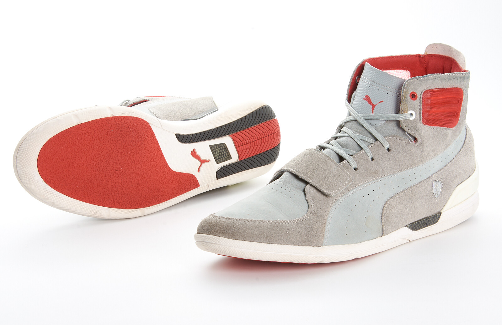 PUMA FERRARI Shoes 12 in Cement Gray Valorosso Mid SF