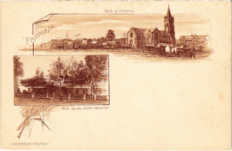 Pc Africa, South Africa, Kerk De Pretoria, Vintage Postcard (B53941)