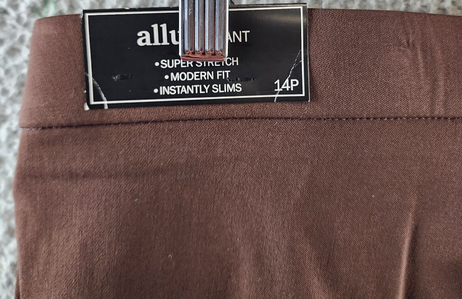 Alfred Dunner Petite Classic Allure Proportioned Pants Women's 14P Brown Pull On - Picture 16 of 17
