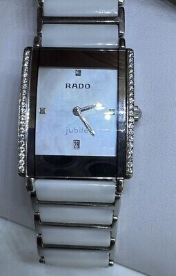 Ladies Rado DiaStar Jubile´ Diamond Mother Of Pearl Dial Watch Titanium Ceramic