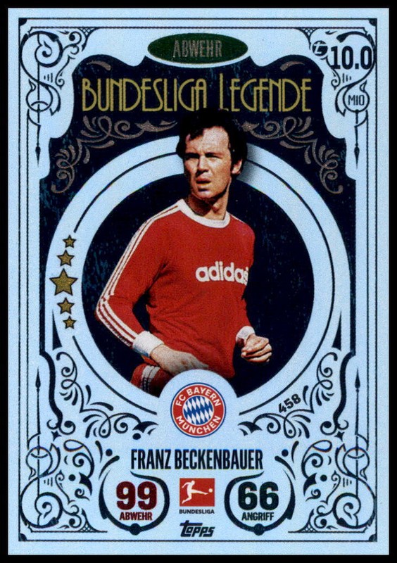 Match Attax Bundesliga 2022/2023 Karte 458 - Franz Beckenbauer - Legende