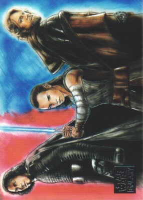 2018 Star Wars Galaxy Trading Card #12 Between Light and Darkness
