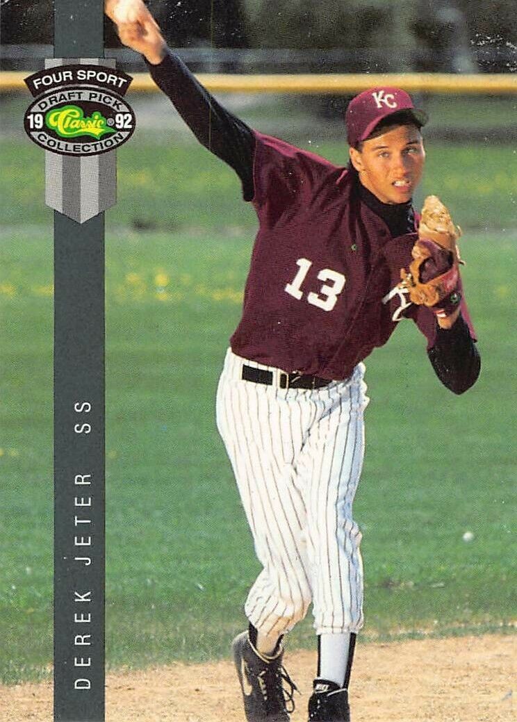 1992 Classic Four Sport Derek Jeter Rookie Card #231 NM/MT NY YANKEES SHARP. rookie card picture