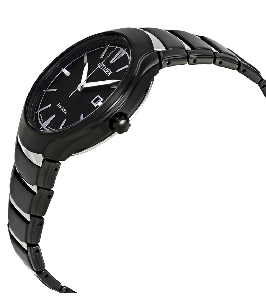 Citizen Eco-Drive Men's Paradigm Black Dial Two-Tone Band 40mm Watch AW1558-58E | eBay