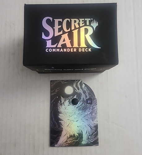 Secret Lair Raining Cats & Dogs Deck Box, Foil Life Counter Secret Lair Raining Cats & Dogs Deck Box, Foil Life Counter