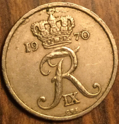 1970 DENMARK 10 ORE COIN