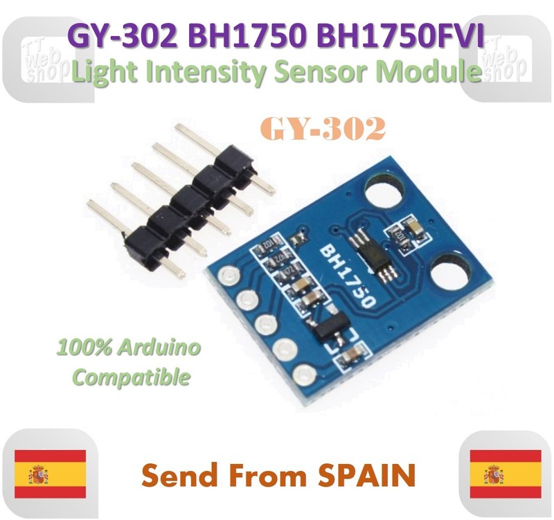 Gy-302 Bh1750 Bh1750fvi Light Intensity Illumination Module